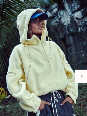 NWT. Free People Wild And Free Fleece Pullover. Size S